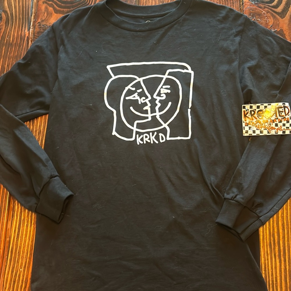 Krooked Skateboards Moon Smile L/S UNISEX Tee Shirt - BRAND NEW🛹